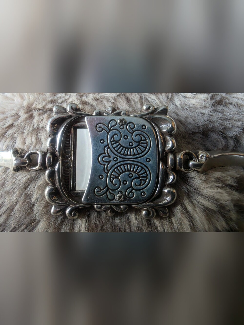 Retired Brighton Silver-Tone Inspirational Frame Bracelet - Picture 2 of 8